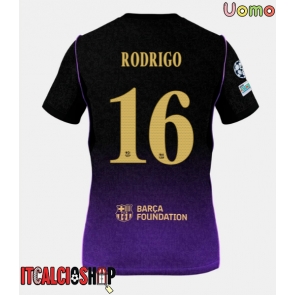 Barcelona Rodri Hernandez #16 Seconda Maglia 2026-27 Manica Corta